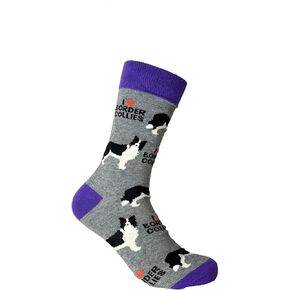 Border Collie Socks - Adult Comfy Unisex I love Border Collie Socks in Kuwait