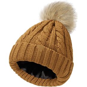 قبعة شتوية نسائية مع قبعة كبيرة مبطنة سميكة وقابلة للإزالة، قبعة نسائية عصرية متعددة الألوان in Kuwait