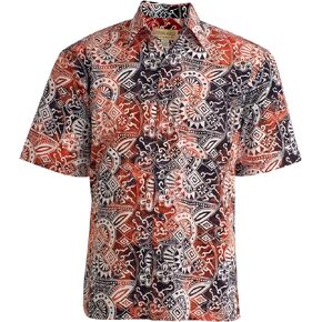 قميص Johari West Samoan Surf Tropical Hawaiian القطني