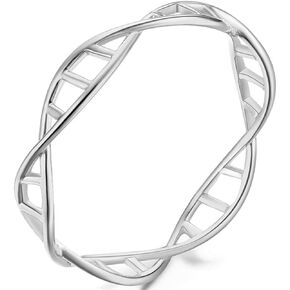 Innovative DNA Sterling Silver Ring