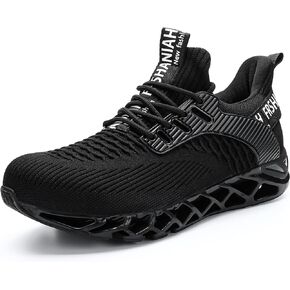 FRSHANIAH Men's Steel Toe Shoes Safety Work Sneakers
