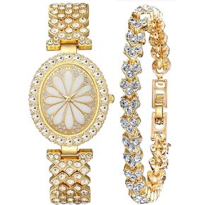 Women Wrist Watches Stainless Steel Band Diamond Bracelet Watch Ladies Dress Quartz Watch