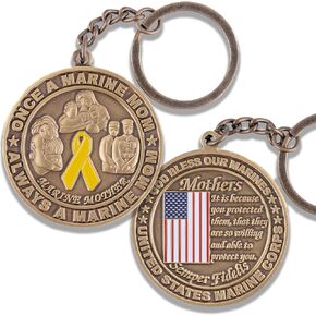 Coins For Anything, Inc Marine Mom Keychain
