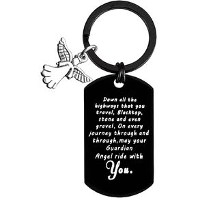 Drive Safely Keychain Travel Safe Gift for Traveller Ride Safe Keychain Biker Keychain Motorcycle Gift New Driver Gift for Biker Trucker Gifts for Boyfriend Husband Birthday Gifts for Family Friends