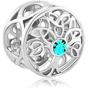 LovelyJewelry شجرة العائلة المحظوظة للحياة من يناير إلى ديسمبر مقلد جوهرة الميلاد عقدة سلتيكية خرز تميمة للأساور in Kuwait