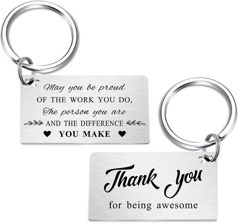Thank You for Being Awesome Keychain Gifts for Women Men Teacher Bus Driver- Coworker Employee Leaving Going Away Goodbye Gift- Appreciation Presents Key Chain for Counselors in Saudi Arabia