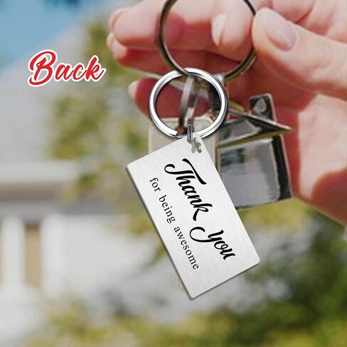 Thank You for Being Awesome Keychain Gifts for Women Men Teacher Bus Driver- Coworker Employee Leaving Going Away Goodbye Gift- Appreciation Presents Key Chain for Counselors in Saudi Arabia