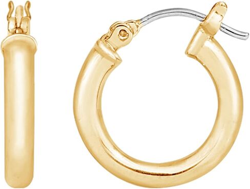 Amazon Essentials 14K Gold or Rhodium Plated Full Round Hoop Earrings in Saudi Arabia