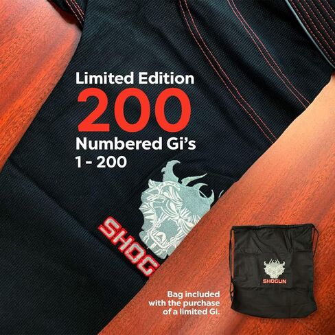 SHOGUN Fight Jiu Jitsu Gi إصدار خاص فاخر 450 جرام من القطن المنسوج باللؤلؤ BJJ in Kuwait