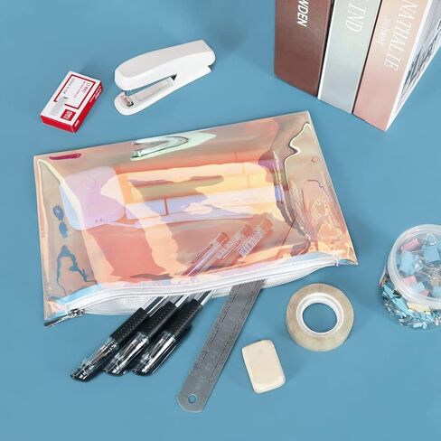 حقائب مستحضرات التجميل المجسمة من بيشيربين، 3 قطع من حقائب مكياج قزحية مع سحاب للمنزل والمكتب وحقيبة حفاضات in Kuwait