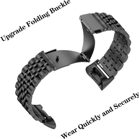 ZPJPPLX Metal Bands for Fitbit Charge 5,Compitaple with Fitbit Charge 6 Stainless Steel Watch Band for Men Women in Kuwait