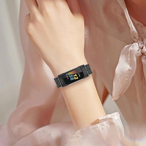 ZPJPPLX Metal Bands for Fitbit Charge 5,Compitaple with Fitbit Charge 6 Stainless Steel Watch Band for Men Women in Kuwait