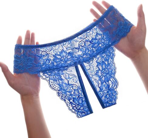 6 قطع من الملابس الداخلية النسائية ذات الدانتيل، منخفضة الارتفاع بدون عرض، سراويل بيكيني محب ناعمة in Kuwait