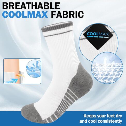 جوارب رياضية، جوارب Coolmax مضادة للبثور، جورب مبطن، جورب رياضي للتدريب على التمارين للرجال والنساء in Saudi Arabia