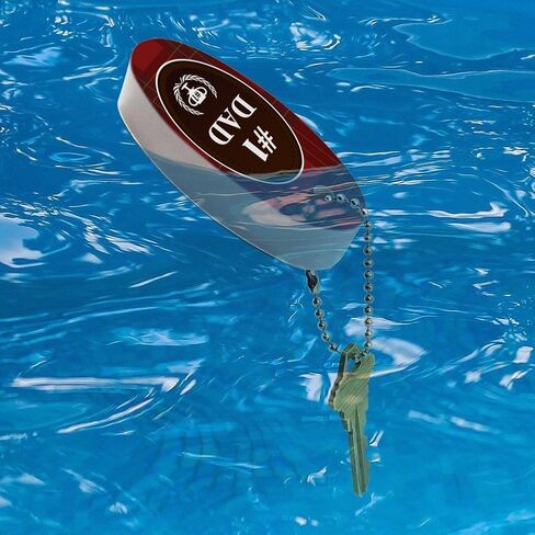 GRAPHICS & MORE Dad Number One Best Father Plaid Floating Keychain Oval Foam Fishing Boat Buoy Key Float in Saudi Arabia