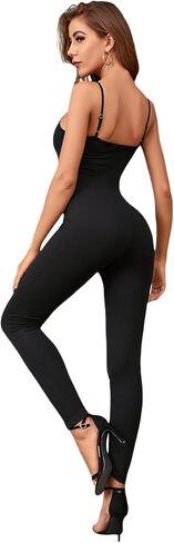 بذلة رياضية نسائية من SweatyRocks بحمالات سباغيتي متقاطعة من الخلف in Saudi Arabia