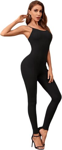 بذلة رياضية نسائية من SweatyRocks بحمالات سباغيتي متقاطعة من الخلف in Saudi Arabia