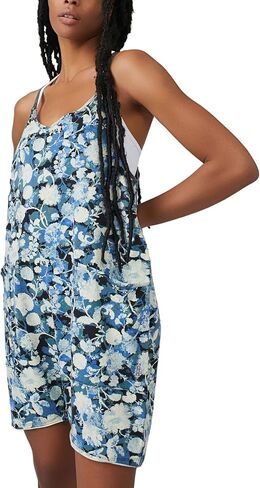 Free People Hot Shot Romper Printed in Saudi Arabia