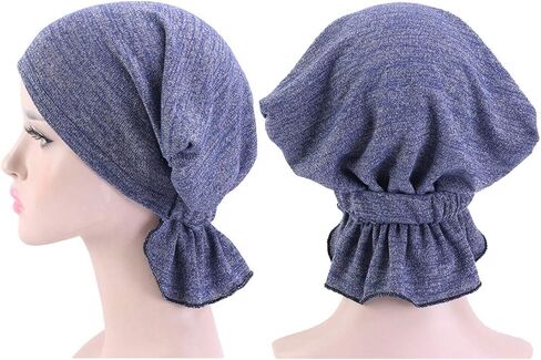 أوشحة رأس عمامة من القطن الكيميائي للنساء من Simoda، باندانا مربوطة مسبقًا لمرضى السرطان لتساقط الشعر (عبوة من 4 قطع) in Kuwait