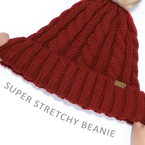 قبعة شتوية نسائية مع قبعة كبيرة مبطنة سميكة وقابلة للإزالة، قبعة نسائية عصرية متعددة الألوان in Kuwait