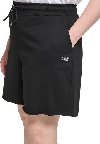 شورت قصير بشعار معدني وجيوب للسيدات من DKNY in Saudi Arabia