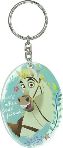 Disney Tangled - Maximus - Lucite Key Ring Key Accessory Blue Small in Saudi Arabia