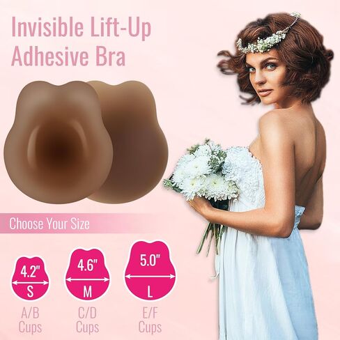 حمالة صدر غير مرئية بدون حمالات، حمالة صدر لاصقة من السيليكون رفيعة للغاية للنساء، حمالة صدر لاصقة بدون ظهر in Kuwait