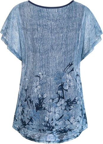 BAISHENGGT Women's Tunics Summer Short Sleeve Fashion Tops Business Casual Workwear in Saudi Arabia