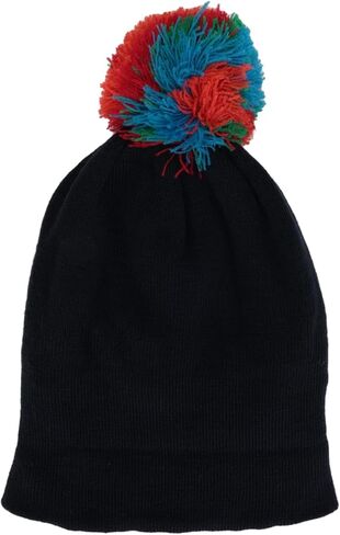 قبعة جمجمة مبطنة بالقطيفة من MAXWISEPlush Pom Pom قبعة صغيرة من القطيفة مع حزام قبعة in Saudi Arabia