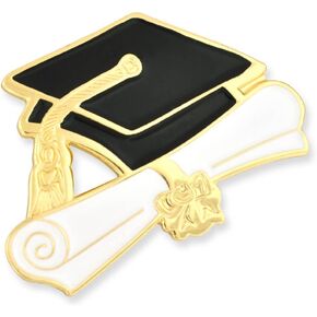 PinMart's Graduation Cap and Diploma School Graduate Enamel Lapel Pin