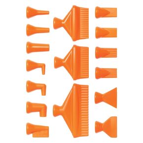 Loc-Line - 41490 Coolant Hose Component, Acetal Copolymer, 16 Piece Nozzle Rama Set, 1/4" Hose ID