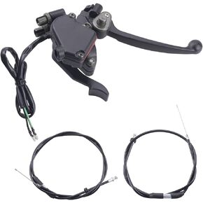 7/8'' Thumb Throttle with Dual Brake Lever Assy 50 & 90cc throttle cable Compatible with 50cc 90cc 150cc 250cc ATV Quad Roketa Taotao Sunl Kazuma
