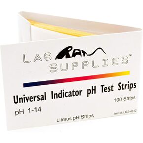 شرائط اختبار درجة الحموضة من ورق عباد الشمس، تطبيق عالمي (الرقم الهيدروجيني 1-14)، 300 شريط اختبار | للعاب والصابون والبول والغذاء والسوائل والماء مع اختبار التربة ومراقبة المختبر in Kuwait