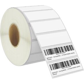 BETCKEY - 3" x 1" (76 mm x 25 mm) UPC Barcode & Address Labels Compatible with Zebra & Rollo Label Printer,Premium Adhesive & Perforated [1 Rolls, 1375 Labels]
