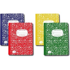 تكوين دفتر ملاحظات تكوين الكلية، 48 حزمة، 9-3 / 4 "× 7-1 / 2"، 100 ورقة، دفتر ملاحظات مدرسي متعدد الألوان من الرخام، دفاتر تكوين للكلية المدرسية واللوازم المكتبية