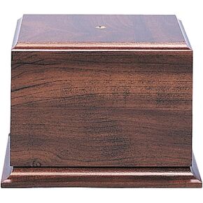 5" Tall Cherry Finish Particle Wood Base For Cups Trophies Awards Figurines