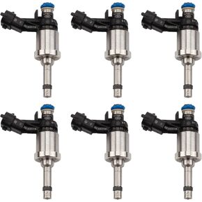 Dasbecan 6Pcs 12638530 Fuel Injectors Nozzle 6 Holes Compatible with 2010-2011 Chevy Camaro 2009-2011 Traverse GMC Acadia 3.6L- 6V 12669384 217-3445