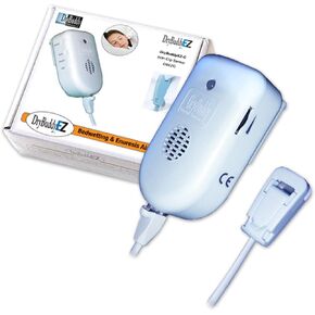 DryBuddyEZ-C Bed Wetting (Enuresis) Alarm (Sound & Vibration) with Hold-Tight Clip Sensor. Help Cure Bedwetting and Incontinence for Children and Adults.