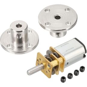 MECCANIXITY جامدة شفة اقتران 2 قطعة 3x10x12 مللي متر دليل المحرك مقرنة/ وصلة ربط للعمود موصل المحرك مع تيار مستمر 6 فولت 35 دورة في الدقيقة موتور تروس in Kuwait