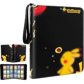 Trading Card Album Binder Compatible with Most Standard Size Cards,9-Pocket fits 900 Cards Collect Holder Album with Removable Sleeves - Gifts for Game Fans-03 in Saudi Arabia
