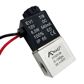 Solenoid Valve 12V for Air co2 Water 1/4 Inch NPT 2 Way Normally Colsed