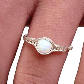 Opal ring opal rings for women sterling silver handmade by GRB ROY (8)