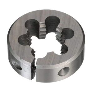 Drill America 3/8"-18 NPS 1-1/2" OD High Speed Steel Round Adjustable Pipe Die, DWT Series