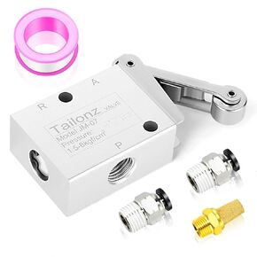 TAILONZ PNEUMATIC 2 Position 3 Way 1/4 Inch roller pneumatic mechanical valve JM-07