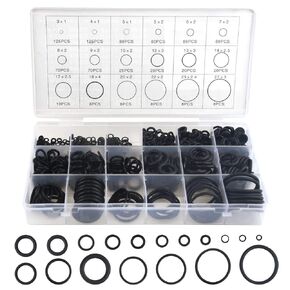 850Pcs 18 Sizes Rubber O Ring Sealing Gasket Washers Repair Box Washer Seal Assortment Set for Plumbing Automotive Repair Air or Gas Sealing Connections