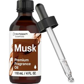 Horbäach Musk Fragrance Oil | 4 fl oz (118ml) | Premium Grade | for Diffusers, Candle and Soap Making, DIY Projects & More