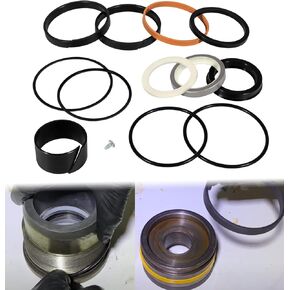 1543262C1 G109460 G105549 Hydraulic Cylinders Seals Rebuild Kit Replacement for Case 350 450 480 580 680 850& More Equipments with Cylinder (1.75" Rod, 3" Bore)