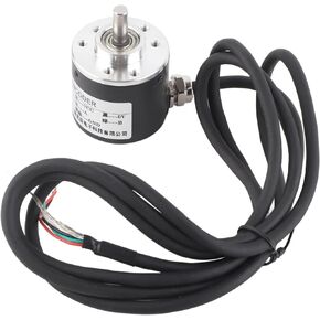 Magnetoelectric Incremental Rotary Encoder Wide Voltage AB Two Phases Shaft 6mm 600P/R DC5V-24V