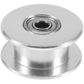 uxcell Aluminum 3mm Bore Toothless Timing Belt Pulley with Bearing