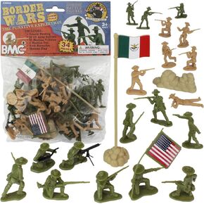 BMC Border Wars US Army vs. Mexican Villistas - 34pc Soldier Figures